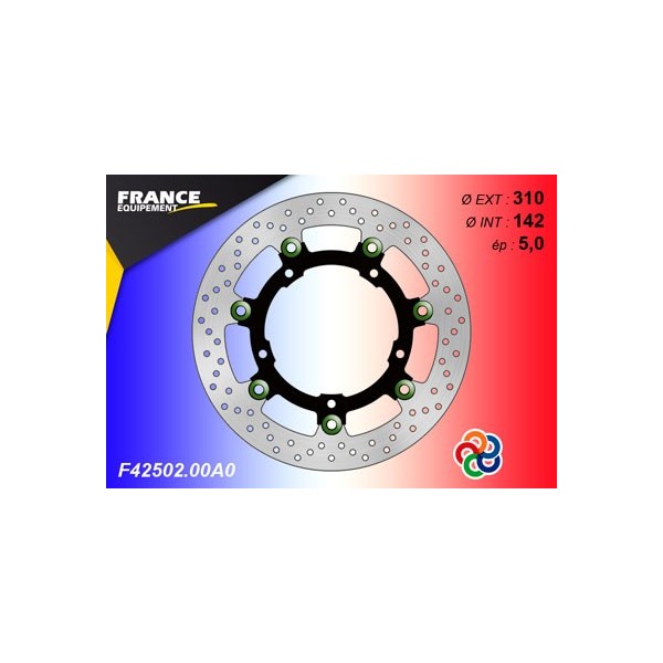  Disque de frein Gamme Essentiel FE.FL42502 / Oeillets Couleurs  