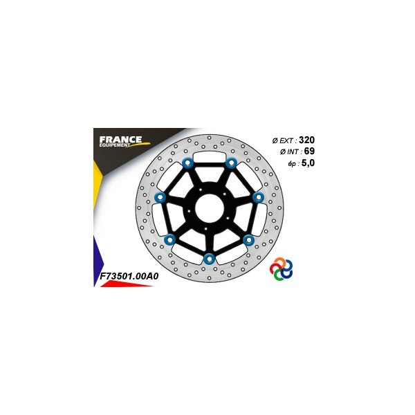  Disque de frein Gamme Essentiel FE.FL73501 / Oeillets Couleurs  