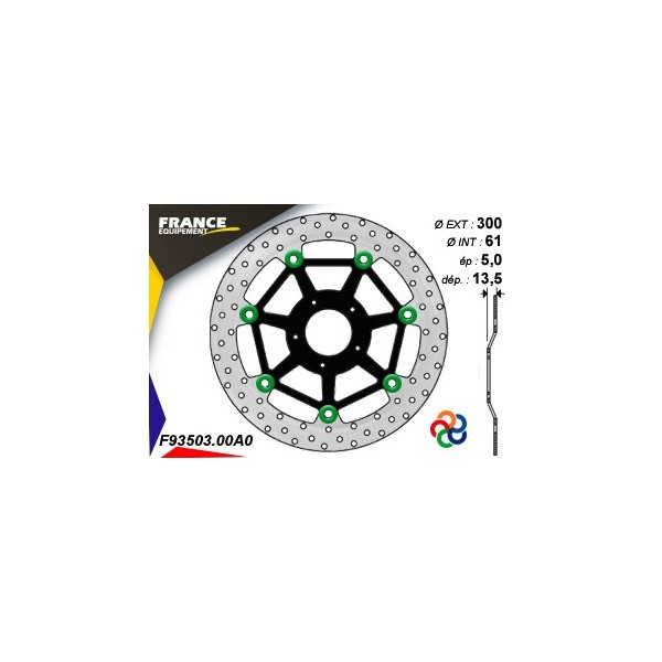  Disque de frein Gamme Essentiel FE.FL93503 / Oeillets Couleurs  