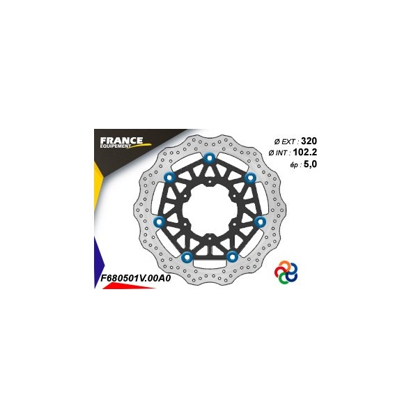  Disque de frein Gamme Essentiel FE.FL680501V / Oeillets Couleurs  