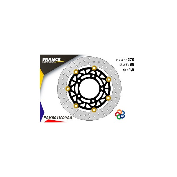  Disque de frein Gamme Essentiel FE.FLAK501V / Oeillets Couleurs  