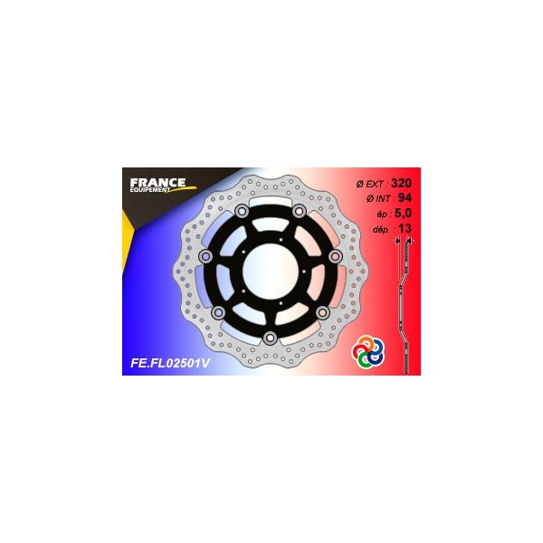  Disque de frein Gamme Essentiel FE.FL02501V  