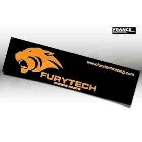 BANDEROLE PVC FURYTECH 300 X 80 cm FOND NOIR