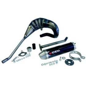 Evolution exhaust pipe with carbon silencer ATHENA