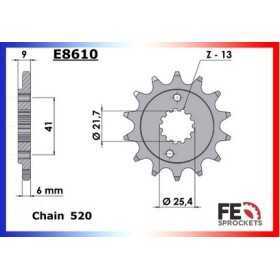  400.NINJA ABS/KRT '18/20 14X41 RK520GXW Z.400 '19/20 
