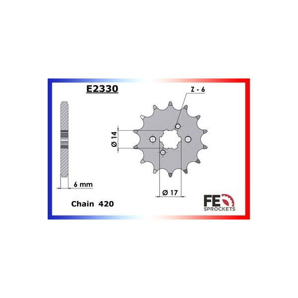  SENDA.50.SM X-TREME '17/20 11X59 FE420SRG Roues Bâtons  