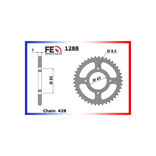  SYM.125.WOLF CLASSIC '05/08 16X41 RK428FEX *  