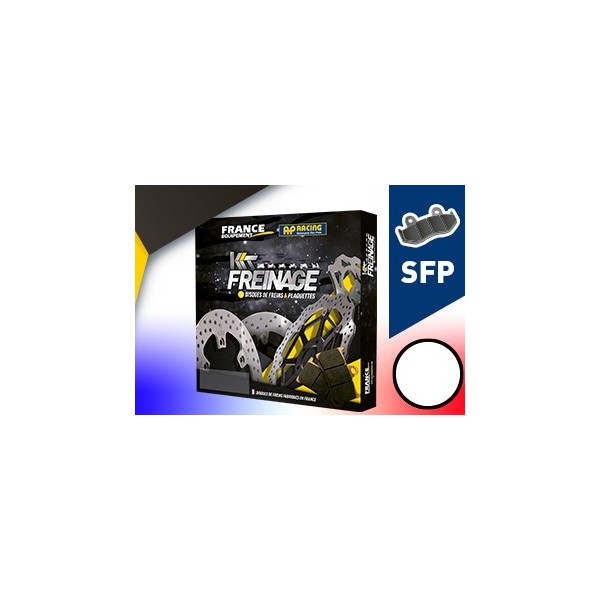 Kit Freinage FRANCE EQUIPEMENT - AP RACING Composé de 2 disques FE.FBM810 et de 2 plaquettes LMP396SFP 