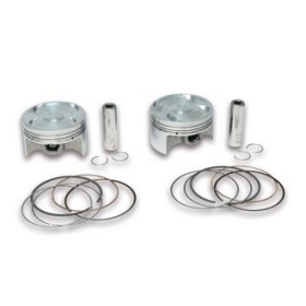 COUPLE de PISTONS forgés O 66.2 axe O 15 seg.3 rect./racl.-pour