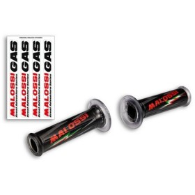 2 POIGNÉES NOIRES Malossi GAS (mod. sans fermeture à côté)