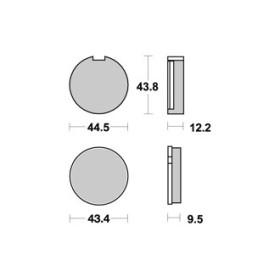  Plaquettes de freins AP RACING 