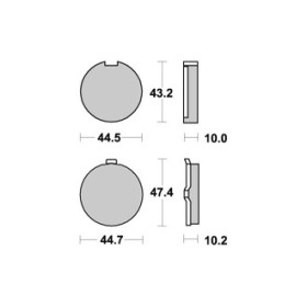  Plaquettes de freins AP RACING 