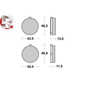  Plaquettes de freins AP RACING 