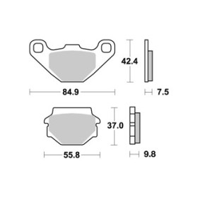  Plaquettes de freins AP RACING 