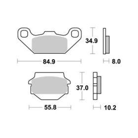  Plaquettes de freins AP RACING 