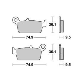  Plaquettes de freins AP RACING 