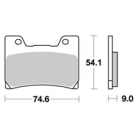 Plaquettes de frein LMP1209SC AP Racing moto : , plaquette  de frein de moto