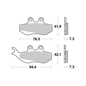  Plaquettes de freins AP RACING 