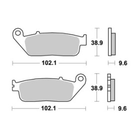  Plaquettes de freins AP RACING (Nouvelle Génération) 
