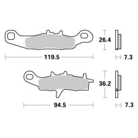  Plaquettes de freins AP RACING 