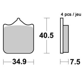Plaquettes de freins AP RACING (Nouvelle Génération)