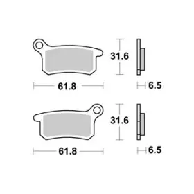  Plaquettes de freins AP RACING 