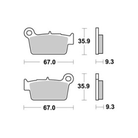  Plaquettes de freins AP RACING 