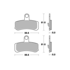  Plaquettes de freins AP RACING 
