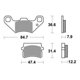 Plaquettes de freins AP RACING 
