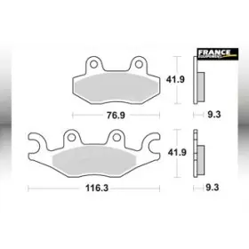  Plaquettes de freins AP RACING 