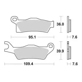  Plaquettes de freins AP RACING 
