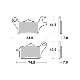  Plaquettes de freins AP RACING 
