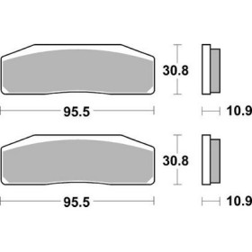  Plaquettes de freins AP RACING 