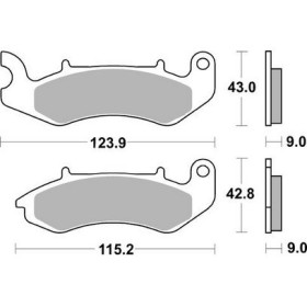  Plaquettes de freins AP RACING 