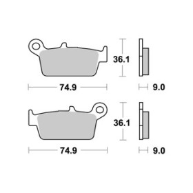  Plaquettes de freins AP RACING 