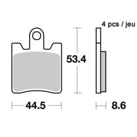  Plaquettes de freins AP RACING 
