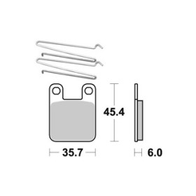  Plaquettes de freins AP RACING 