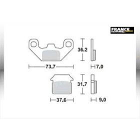  Plaquettes de freins AP RACING 