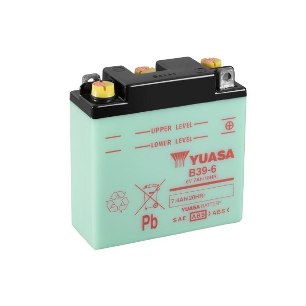 Batterie YUASA B39-6 conventionnelle 