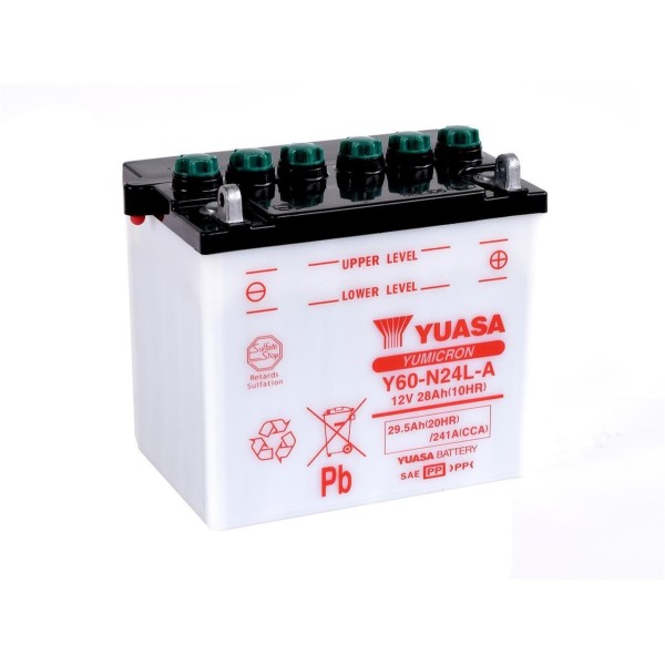Batterie YUASA Y60-N24L-A conventionnelle 