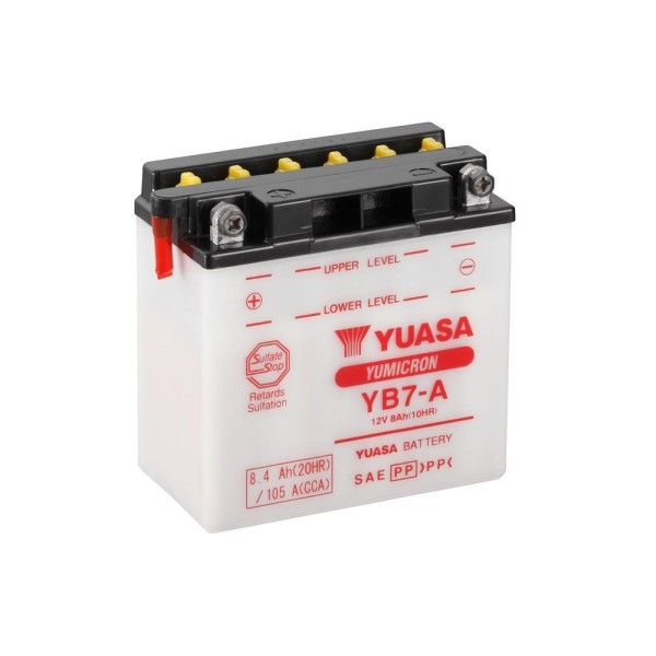 Batterie YUASA YB7-A conventionnelle 
