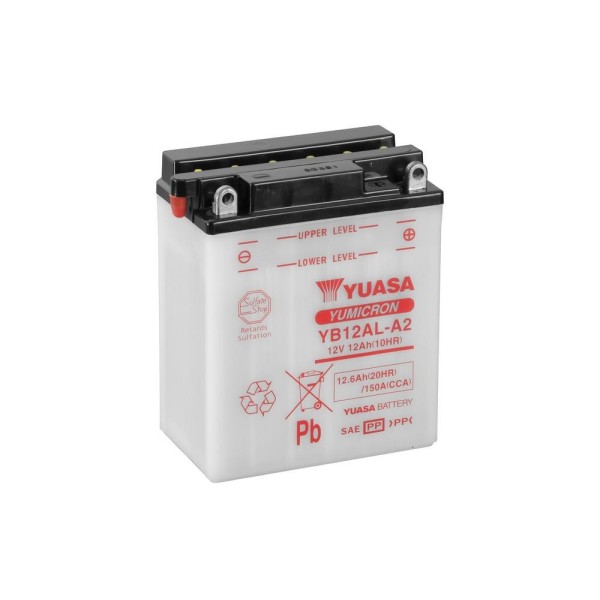 Batterie YUASA YB12AL-A2 conventionnelle 