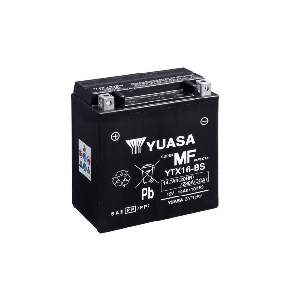 Batterie YUASA YTX16-BS sans 