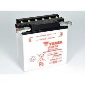 Batterie YUASA conventionnelle sans pack acide - 12N9-3A