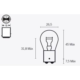 Ampoule V PARTS S25