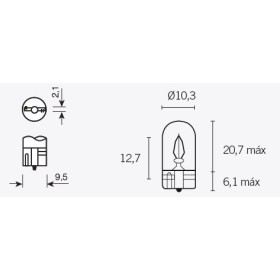 Ampoule V PARTS T10