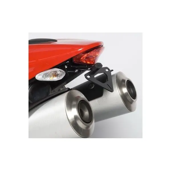SUPPORT DE PLAQUE R&G RACING NOIR POUR MONSTER 696, 796, 1100 '08-11