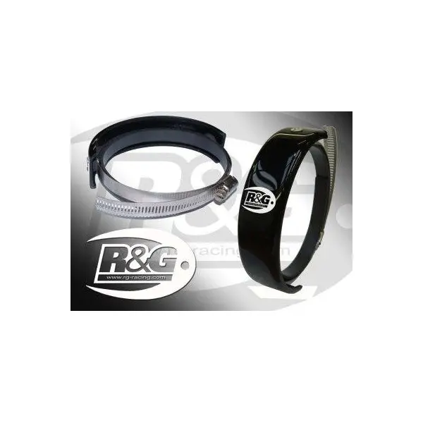 Protection de silencieux rond R&G RACING noir Ø140-165mm