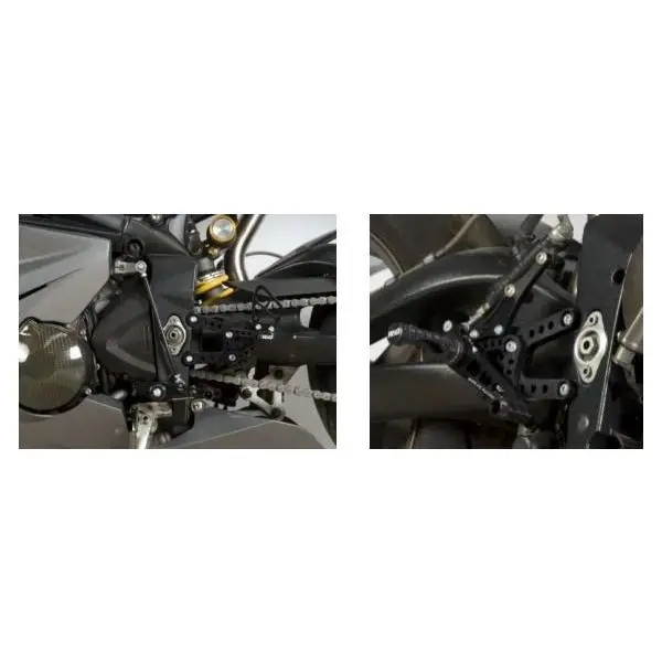 Commandes reculées R&G RACING noir Triumph Daytona 675/R