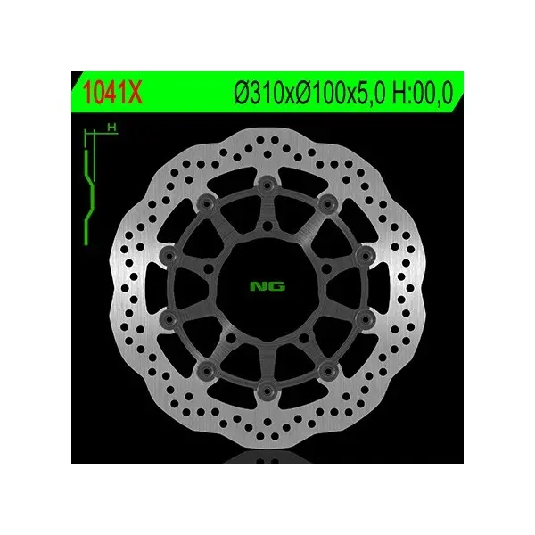 Disque de frein NG BRAKE DISC pétale flottant - 1041X